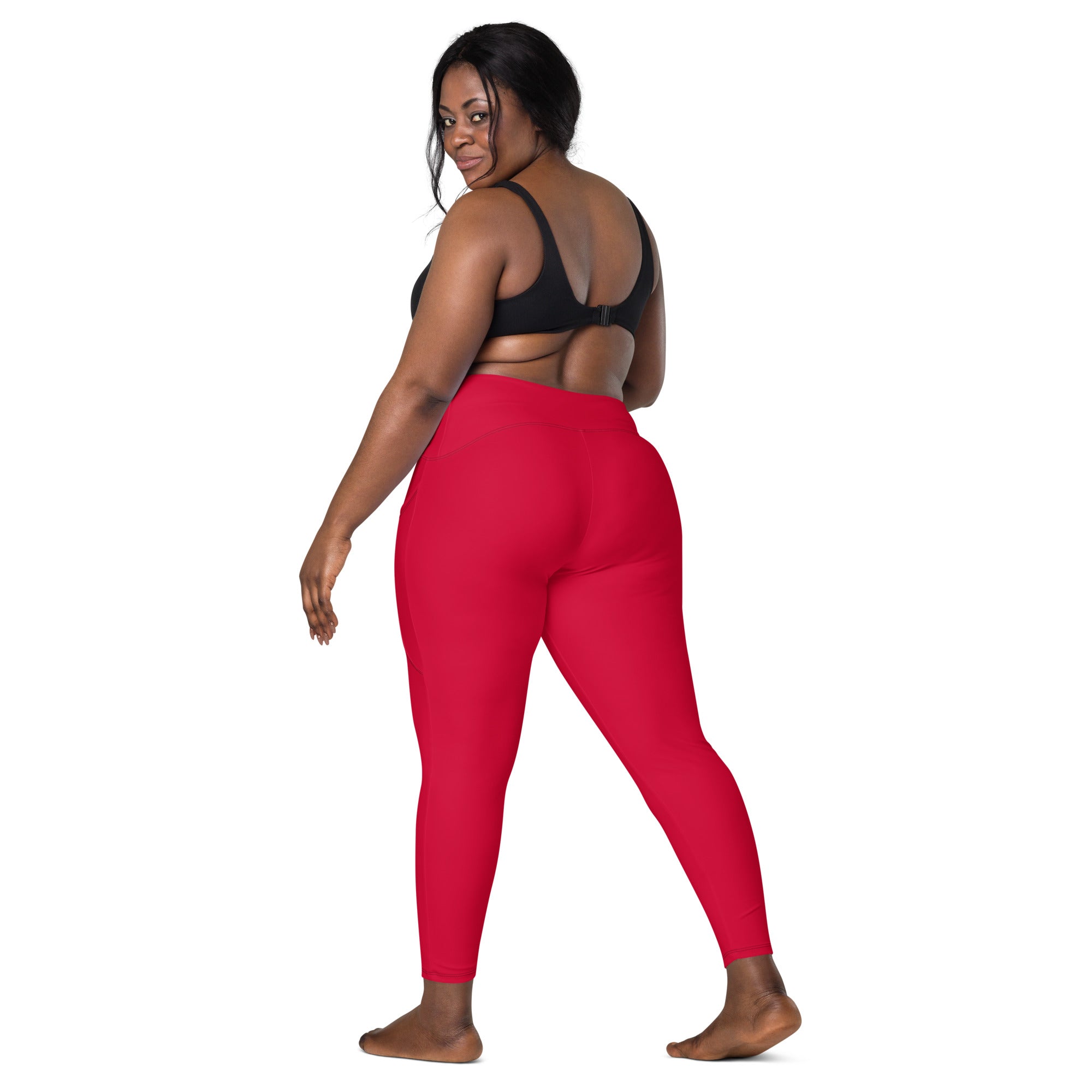 Crimson Leggings with Pockets | Size Inclusive